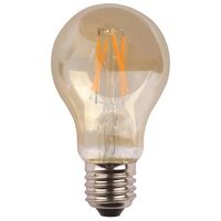 ΛΑΜΠΑ ΚΟΙΝΗ LED CROSSED FILAMENT 7W E27 2400K 220-240V GOLD GLASS DIMMABLE