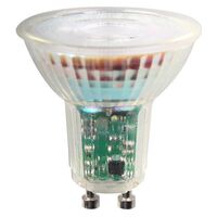 ΛΑΜΠΑ LED GU10 5.5W 6500K 38° 220-240V DIMMABLE ΓΥΑΛΙ