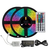 ΤΑΙΝΙΑ LED ΚΙΤ 2 X 5 ΜΕΤΡΩΝ 14,4W + DRIVER + CONTROLLER 12V RGB IP20