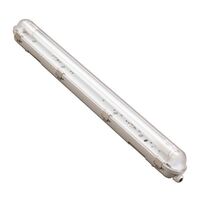 ΦΩΤΙΣΤΙΚΟ ΣΤΕΓΑΝΟ ΓΙΑ LED TUBE ME INOX CLIPS 1x1.50m