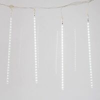 ΣΕΙΡΑ, 240 LED, 7V, ΜΕ 5 SNOWDROP 50cm, ΕΠΕΚΤΑΣΗ ΕΩΣ 3, ΜΕ ΜΕΤΑΣΧΗΜΑΤΙΣΤΗ, ΛΕΥΚΟ LED, ΠΡΟΕΚΤΑΣΗ ΠΑΡΟΧΗΣ 5m, IP44