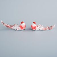 ΠΟΥΛΑΚΙ ΚΟΚΚΙΝΟ, ΜΕ ΛΕΥΚΑ ΠΟΥΠΟΥΛΑ, 12x5cm
