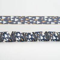 ΚΟΡΔΕΛΑ ΜΠΛΕ, ΜΕ ΑΣΠΡΑ ΚΑΙ ΧΡΥΣΑ ΔΕΝΤΡΑ, 6,35cm, 10Y