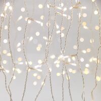 ΚOΥΡΤIΝA, 360 2CHIP LED 3mm, 31V ΜEΤAΣΧΗΜΑΤIΣΤΗ, 8 M/F & ΜΝΗΜΗ, 4 EΠEΚΤAΣEIΣ ΕΩΣ 3 SET, R.CONTROL (TIMER & DIMMER), ΔIAΦAΝO PVC ΚAΛΩΔIO, ΛΕΥΚΟ & ΘΕΡΜΟ ΛΕΥΚΟ LED (H200 x W200cm, 20 LINES x 18 LED), ΚAΛΩΔIO ΠAΡOΧΗΣ 3m, IP44