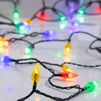 ΣΕΙΡΑ, 100 LED 5mm, ΧΡΩΜΑΤΙΣΤΑ ΔΙΑΜΑΝΤΙΑ 3cm, 31V ΜΕΤΑΣΧΗΜΑΤΙΣΤΗ, ΣΤΑΘΕΡΟ, ΠΡΑΣΙΝΟ PVC ΚΑΛΩΔΙΟ, ΧΡΩΜΑΤΙΣΤΟ LED ΑΝΑ 10cm, ΠΡΟΕΚΤΑΣΗ ΠΑΡΟΧΗΣ 3m, IP44