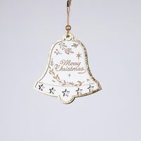 ΞΥΛΙΝΟ ΣΤΟΛΙΔΙ ΚΑΜΠΑΝΟΥΛΑ, ΛΕΥΚΟ ΜΕ ΧΡΥΣΟ, 0.7x12.5x34cm