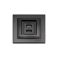 ΠΡΙΖΑ USB 220V / 5V 2.4A ΜΑΥΡΟ