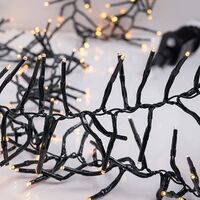 CLUSTER PRO 5.5m, 588 LED 3mm, 31V & 7.2W ADAPTOR, 8 ΠΡΟΓΡΑΜΜΑΤΑ & ΜΝΗΜΗ, ΠΡΑΣΙΝΟ PVC ΚΑΛΩΔΙΟ, ΘΕΡΜΟ ΛΕΥΚΟ LED, ΠΡΟΕΚΤΑΣΗ ΠΑΡΟΧΗΣ 3m, IP44