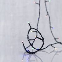 ΣΕΙΡΑ, 96 LED 5mm, HΛΙΑΚΟ ΣΥΛΛΕΚΤΗ ΜΕ ΑΙΣΘΗΤΗΡΑ ΦΩΤΟΣ, ΣΤΑΘΕΡΟ/FLASH ΠΡΟΓΡΑΜΜΑ, ΠΡΑΣΙΝΟ PVC ΚΑΛΩΔΙΟ, ΧΡΩΜΑΤΙΣΤΟ LED ΑΝΑ 10cm, ΠΡΟΕΚΤΑΣΗ ΠΑΡΟΧΗΣ 1m, IP44