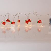 ΣΕΙΡΑ, 10 LED 5mm, ΠΛΑΣΤΙΚΟ ΑΓΙΟ ΒΑΣΙΛΗ, ΜΠΑΤΑΡΙΑΣ 3xAA, ΧΡΟΝΟΔΙΑΚΟΠΤΗ, ΔΙΑΦΑΝΟ PVC ΚΑΛΩΔΙΟ, ΘΕΡΜΟ ΛΕΥΚΟ LED ΑΝΑ 10cm, ΠΡΟΕΚΤΑΣΗ ΠΑΡΟΧΗΣ 30cm, IP20