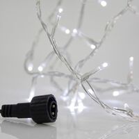 ΣΕΙΡΑ, 100 LED 3mm, 31V ΜΕΤΑΣΧΗΜΑΤΙΣΤΗ, 4 ΕΠΕΚΤΑΣΕΙΣ ΕΩΣ 3 ΣΕΤ, ΔΙΑΦΑΝΟ PVC ΚΑΛΩΔΙΟ, ΛΕΥΚΟ LED ΑΝΑ 5cm, ΠΡΟΕΚΤΑΣΗ ΠΑΡΟΧΗΣ 3m, ΙP44