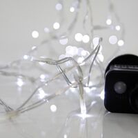 ΣΕΙΡΑ, 100 LED 3mm, 31V ΜΕΤΑΣΧΗΜΑΤΙΣΤΗ, 8 ΠΡΟΓΡΑΜΜΑΤΑ & ΜΝΗΜΗ, ΔΙΑΦΑΝΟ PVC ΚΑΛΩΔΙΟ, ΛΕΥΚΟ LED ΑΝΑ 5cm, ΠΡΟΕΚΤΑΣΗ ΠΑΡΟΧΗΣ 3m, ΙΡ44