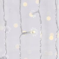 ΚΟΥΡΤΙΝΑ, 500 FLASH LED 5mm, 31V ΜΕΤΑΣΧΗΜΑΤΙΣΤΗ, 4 ΕΠΕΚΤΑΣΕΙΣ ΕΩΣ 3 ΣΕΤ, ΔΙΑΦΑΝΟ PVC ΚΑΛΩΔΙΟ, ΘΕΡΜΟ ΛΕΥΚΟ LED (H250 x L300cm, 20 ΣΕΙΡΕΣ x 25 LED), ΠΡΟΕΚΤΑΣΗ ΠΑΡΟΧΗΣ 3m, ΙΡ44