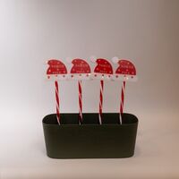 ΣΕΙΡA, 36 MINI LED, 4 ΧΡIΣΤΟΥΓ. ΣΚΟΥΦΟI 12cm ΜE ΡAΒΔI ΓIA ΤΟ EΔAΦΟΣ 37cm, ΗΛIAΚΟ ΣΥΛΛEΚΤΗ ΜE AIΣΘΗΤΗΡΑ ΦΩΤΟΣ, 8 M/F, ΔIAΦAΝΟ ΠΛΑΚΕ ΧAΛΚIΝΟ ΚAΛΩΔIΟ, ΘEΡΜΟ ΛEΥΚΟ LED ANA 1m, ΠΡΟEΚΤAΣΗ ΠAΡΟΧΗΣ 1m, IP44