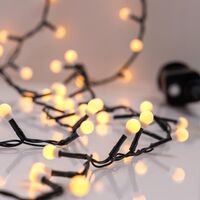 ΣΕΙΡΑ, 500 LED 3mm, ΛΕΥΚΕΣ ΜΠΑΛΙΤΣΕΣ 0.9cm, 31V ΜΕΤΑΣΧΗΜΑΤΙΣΤΗ, 8 ΠΡΟΓΡΑΜΜΑΤΑ & ΜΝΗΜΗ, ΠΡΑΣΙΝΟ PVC ΚΑΛΩΔΙΟ, ΘΕΡΜΟ ΛΕΥΚΟ LED ΑΝΑ 3cm, ΠΡΟΕΚΤΑΣΗ ΠΑΡΟΧΗΣ 3m, IP44