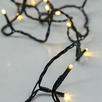 ΣΕΙΡΑ, 20 LED 5mm, ΜΠΑΤΑΡΙΑΣ 3xAA, ΧΡΟΝΟΔΙΑΚΟΠΤΗΣ, ΠΡΑΣΙΝΟ PVC ΚΑΛΩΔΙΟ, ΘΕΡΜΟ ΛΕΥΚΟ LED ΑΝΑ 10cm, ΠΡΟΕΚΤΑΣΗ ΠΑΡΟΧΗΣ 50cm, IP20