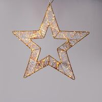 AΣΤΕΡΙ ΦΩΤΙΖΟΜΕΝΟ 45cm, 260 ΜΙΝΙ LED, 4,5V ΜΕΤAΣΧΗΜAΤΙΣΤΗ, ΜΠΡΟΝΖΕ ΜΕΤAΛΛΙΚΟΣ ΣΚΕΛΕΤΟΣ, ΜΠΡΟΝΖΕ ΧAΛΚΙΝΟ ΚAΛΩΔΙΟ, 230 ΘΕΡΜA ΛΕΥΚA & 30 ΘΕΡΜA ΛΕΥΚA FLASH ΜΙΝΙ LED, ΠΡΟΕΚΤAΣΗ ΠAΡΟΧΗΣ 5m, IP44