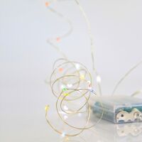 ΣΕΙΡΑ, 20 MINI LED, ΜΠΑΤΑΡΙΑΣ 3xAA, ΧΡΟΝΟΔΙΑΚΟΠΤΗ, ΑΣΗΜΙ ΧΑΛΚΙΝΟ ΚΑΛΩΔΙΟ, ΧΡΩΜΑΤΙΣΤΟ LED ANA 10cm, ΠΡΟΕΚΤΑΣΗ ΠΑΡΟΧΗΣ 10cm, IP20