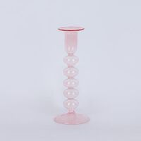 ΓΥΑΛΙΝΟ ΚΗΡΟΠΗΓΙΟ, ΦΟΥΣΚΑ, ΡΟΖ, 8x25.5cm