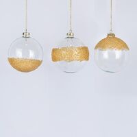 ΓΥΑΛΙΝΕΣ ΜΠΑΛΕΣ, ΔΙΑΦΑΝΕΣ ΜΕ ΣΑΜΠΑΝΙ ΣΧΕΔΙΑ, 3 ΣΧΕΔΙΑ, ΣΕΤ 4ΤΜΧ,8CM