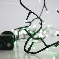 ΣΕΙΡΑ, 100 LED 3mm, 31V ΜΕΤΑΣΧΗΜΑΤΙΣΤΗ, 8 ΠΡΟΓΡΑΜΜΑΤΑ & ΜΝΗΜΗ, ΠΡΑΣΙΝΟ PVC ΚΑΛΩΔΙΟ, ΠΡΑΣΙΝΟ LED ΑΝΑ 5cm, ΠΡΟΕΚΤΑΣΗ ΠΑΡΟΧΗΣ 3m, ΙΡ44