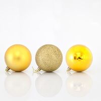 ΜΠΑΛΑ ΠΛΑΣΤΙΚΗ, ΧΡΥΣΗ, ΣΕΤ 6ΤΜΧ, 8cm