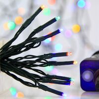 ΣΕΙΡΑ, 240 LED 3mm, 31V ΜΕΤΑΣΧΗΜΑΤΙΣΤΗ, 8 ΠΡΟΓΡΑΜΜΑΤΑ & ΜΝΗΜΗ, ΠΡΑΣΙΝΟ PVC ΚΑΛΩΔΙΟ, ΧΡΩΜΑΤΙΣΤΟ LED ΑΝΑ 5cm,  ΠΡΟΕΚΤΑΣΗ ΠΑΡΟΧΗΣ 3m, ΙΡ44