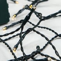 ΣΕΙΡΑ, 20 LED 5mm, ΜΠΑΤΑΡΙΑΣ 3xAA, ΧΡΟΝΟΔΙΑΚΟΠΤΗΣ, ΠΡΑΣΙΝΟ PVC ΚΑΛΩΔΙΟ, ΘΕΡΜΟ ΛΕΥΚΟ LED ΑΝΑ 10cm, ΠΡΟΕΚΤΑΣΗ ΠΑΡΟΧΗΣ 30cm, IP20 (DISPLAY BOX 24pcs)