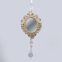 ΣΤΟΛΙΔΙ ΚΡΕΜΑΣΤΟ, VINTAGE  ΚΑΘΡΕΦΤΗΣ, ΣΑΜΠΑΝΙ, ΜΕ ΚΡΥΣΤΑΛΛΑΚΙ, 20x7.5cm