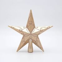 ΠΛΑΣΤΙΚΗ ΚΟΡΥΦΗ, ΣΑΜΠΑΝΙ, ΜΕ ΣΑΜΠΑΝΙ GLITTER, 20cm