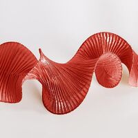 ΚΟΡΔΕΛΑ ΣΠΙΡΑΛ, ΚΟΚΚΙΝΟ ΜΕΤΑΛΛΙΚΟ, 500x12cm