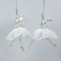 ΝΕΡΑΙΔΑ ΑΚΡΥΛΙΚΗ ΛΕΥΚΗ, 2 ΣΧΕΔΙΑ, 11x2x15cm