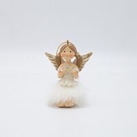 ΑΓΓΕΛΑΚΙ ΚΑΘΙΣΤΟ ΜΕ ΑΣΤΕΡΑΚΙ, ΑΠΑΛΟ ΡΟΖ, 7x5x8cm