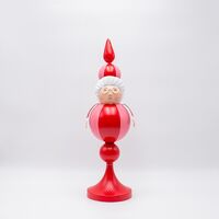 ΓΥΝΑΙΚΑ ΑΓΙΟΥ ΒΑΣΙΛΗ, ΚΟΚΚΙΝΟ ΡΟΖ, ΜΕΤΑΛΛΙΚΟ,  14x13x45cm