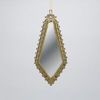 ΣΤΟΛΙΔΙ ΚΡΕΜΑΣΤΟ, VINTAGE ΚΑΘΡΕΦΤΗΣ, ΣΤΑΓΟΝΑ, ΧΡΥΣΟ, 19x8cm