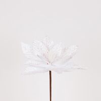 ΛΟΥΛΟΥΔΙ ΛΕΥΚΟ, ΜΕ ΛΕΥΚΕΣ ΧΑΝΤΡΕΣ, 27x15cm