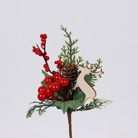 ΠΙΚΑΚΙ ΜΕ ΚΟΚΚΙΝΑ BERRIES ΚΑΙ ΕΛΑΦΑΚΙ, 25cm