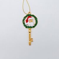 ΣΤΟΛΙΔΙ ΚΛΕΙΔΙ ΜΕ ΑΗ ΒΑΣΙΛΗ, ΧΡΥΣΟ, 9x4cm