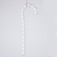 ΜΠΑΣΤΟΥΝΑΚΙ ΒΕΛΟΥΔΙΝΟ, ΛΕΥΚΟ, 33cm