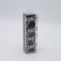 ΔΑΧΤΥΛΙΔΙΑ ΠΕΤΣΕΤΑΣ, ΜΕΤΑΛΛΙΚΑ, ΦΙΟΓΚΟΣ ΣΑΜΠΑΝΙ ΜΕ ΣΤΡΑΣ, ΣΕΤ 4ΤΜΧ, 5x4x4.5cm