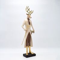 ΤΑΡΑΝΔΟΣ ΠΟΛΥΡΕΖΙΝ, ΜΕ ΣΜΟΚΙΝ ΚΑΙ ΚΑΠΕΛΟ, 48cm