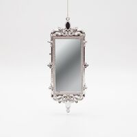 ΣΤΟΛΙΔΙ ΚΡΕΜΑΣΤΟ, VINTAGE ΚΑΘΡΕΦΤΗΣ, ΑΣΗΜΙ, 17,5x7cm