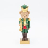 ΔΙΑΚΟΣΜΗΤΙΚΟ ΠΟΛΥΡΕΖΙΝ, ΑΡΚΟΥΔΟΣ ΣΤΡΑΤΙΩΤΗΣ ΜΕ ΤΡΟΜΠΕΤΑ, 5x16.5cm