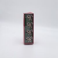 ΔΑΧΤΥΛΙΔΙΑ ΠΕΤΣΕΤΑΣ, ΜΕΤΑΛΛΙΚΑ, CANDY CANE, ΣΕΤ 4ΤΜΧ, 3.2x3.5x4.5cm