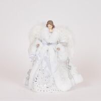 ΝΕΡΑΙΔΑ, ΜΕ ΛΕΥΚΟ ΦΟΡΕΜΑ ΚΑΙ ΧΙΟΝΟΝΙΦΑΔΕΣ, 30cm