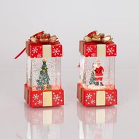 ΦΩΤΙΖΟΜΕΝΟ ΚΟΥΤΙ ΔΩΡΟΥ, ΜΕ ΝΕΡΟ ΣΤΟ ΕΣΩΤΕΡΙΚΟ, ΜΠΑΤΑΡΙΑΣ 3*LR44, ΘΕΡΜΟ ΛΕΥΚΟ LED, 5,3x5,3*12cm, 2 ΣΧΕΔΙΩΝ, IP20, DISPLAY BOX (16pcs)