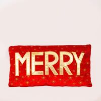 ΜΑΞΙΛΑΡΙ ΚΟΚΚΙΝΟ ΜΕ ΧΡΥΣΗ ΕΠΙΓΡΑΦΗ ''MERRY'', 35cm