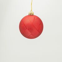 ΠΛΑΣΤΙΚΗ ΜΠΑΛΑ, ΚΟΚΚΙΝΗ ΜΕ ΕΦΕ ΠΛΕΞΗΣ, ΣΕΤ 6ΤΜΧ, 8cm