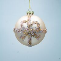 ΓΥΑΛΙΝΗ ΜΠΑΛΑ, ΣΑΜΠΑΝΙ ΜΕ ΣΑΜΠΑΝΙ ΦΙΟΓΚΟ, ΣΕΤ 4ΤΜΧ, 10cm