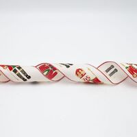 ΚΟΡΔΕΛΑ ΛΕΥΚΗ ΜΕ ΚΑΡΥΟΘΡΑΥΣΤΗ, 6.30cm, 10M